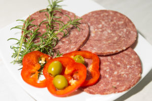 Swiss Deli Alpine Salami is a mild-flavoured, naturally matured, soft-textured Swiss style salami.