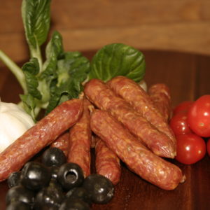 Swiss Deli Olive SNACKIES are gourmet bite-size salami. Inspired by the finest European recipes, these miniature salami sausages burst with rich flavours.